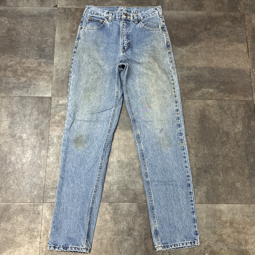 Carhartt Jeans Mens 30x34 Relaxed Fit B17 STW Stonewash Straight Leg Work Denim‎